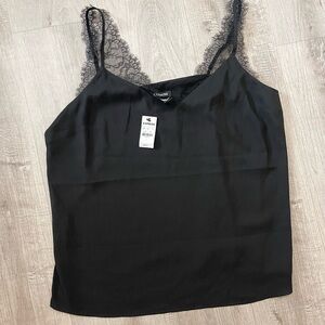 Express Black Cami with Lace Detail